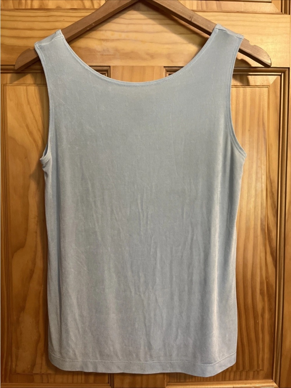 Chico's Traveler’s Light Blue Scoop Neck Tank Top 0